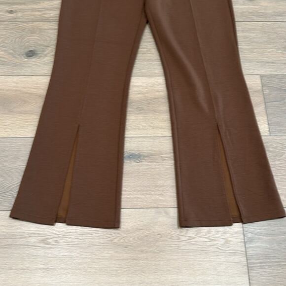 SAVVI Brown Olivia Slim Boot Pull-On Front Slit High Waist Pants Bottoms Size XL - Picture 5 of 12